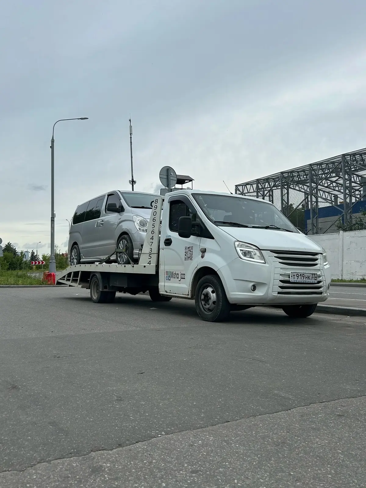 Эвакуация микроавтобуса — выезд в Кольчугино